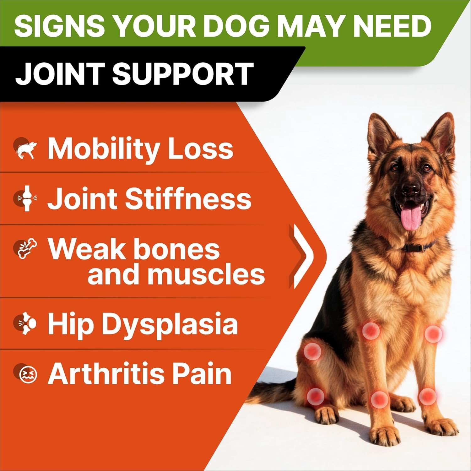 Premium Glucosamine Chews for Dogs - Hip and Joint Chews for Dogs with Chondroitin, MSM & Omega-3 Fish Oil - Dog Supplement for Joint Pain Relief - Bacon Flavor - 120 Count - made in USA