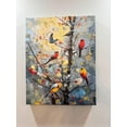thumbnail image 4 of Birds Painting Canvas, Bird Canvas Wall Art, Canvas Print, Watercolor Flower Art Print, Birds Painting, Birds on Branch, Birds on Canvas, 4 of 5