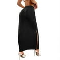 thumbnail image 3 of Felirenzacia Women’s Stretch Bodycon Maxi Skirt, High Waist Slim Fit Sleek Long Skirt, Casual Work Wear, 3 of 7