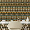 thumbnail image 3 of Ambesonne African Peel & Stick Wallpaper for Home, Folk Art Sharp Motifs, 13"x72", Multicolor, 3 of 6
