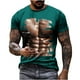 thumbnail image 1 of Camisetas de Manga Larga de los Hombres Casual Muscle Print Graphic Tee, Camiseta de Cuello de Tripulación de Manga Corta para las Vacaciones Diarias, 1 of 9