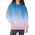 thumbnail image 7 of Bovemsi Sweatshirt for Women Large Hoodie With Gradient Print Plus Size Long Sleeved Sweater Pullover Autumn Pocket Clothes Comfort Hoodie, 7 of 7