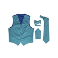 thumbnail image 1 of Omega Button Vest Formal 4 piece Dress Kit - Aqua Blue - Small, 1 of 1
