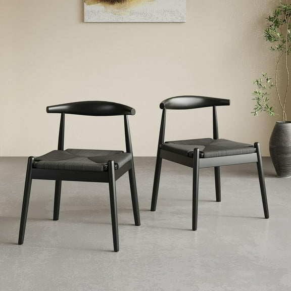 STARY Dining Chairs Set of 2, Mid Century Modern Kitchen & Dining Room Chairs for Dining Room,Dining Table Chairs with Solid Wood Legs