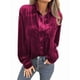 thumbnail image 1 of Camisetas Casuales de Larga con Botones de Terciopelo de Invierno para Mujer Rojo Vino XXXL, 1 of 8