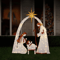 thumbnail image 2 of Navidad Dacoratio Halloween pesebre navideño felicidad una familia de tres decoraciones de jardín, 2 of 5