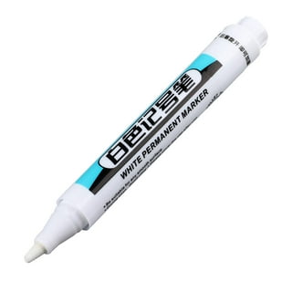 Permanent White Markers Paint Pen Wall Bathroom Fabric Rock Painting Foam Drawing Water Resistant Metal Hardware Furniture Glass Marker Pen 0.7mm