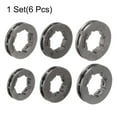 thumbnail image 3 of 1 Set Sprocket Rim (325-7  325-8  3/8-7  3/8-7  404-7  3/8-8)  Standard for Most Chainsaws, Gray, 3 of 5