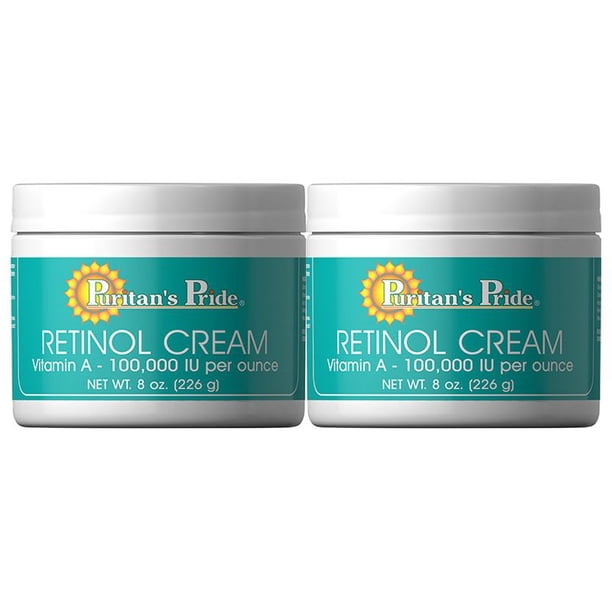 Puritan's Pride Retinol Cream (Vitamin A 100,000 IU Per Ounce) (2 PACK