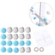 thumbnail image 1 of Bolas de pompones surtidos de 2 m para decoraciones colgantes de manualidades creativas de bricolaje (blanco azul), 1 of 5
