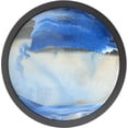 thumbnail image 6 of 17.3in Sand Art Picture 360°Rotating Moving Sand Liquid Motion Moving Sand Art Picture Round Glass 3D Deep Sea Sandscape Ornament Craft Room Wall Decoration with Installed Hook for Home, 6 of 9