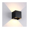 thumbnail image 1 of Lámpara de pared LED para exteriores con forma de cubo que ilumina la luz, 1 of 4