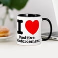 thumbnail image 3 of CafePress - I Heart Positive Reinforcement - 11 oz Ceramic Mug - Novelty Coffee Tea Cup, 3 of 4