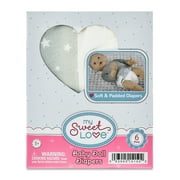 (2 pack) My Sweet Love Baby Doll Diaper Set, 6 Pieces