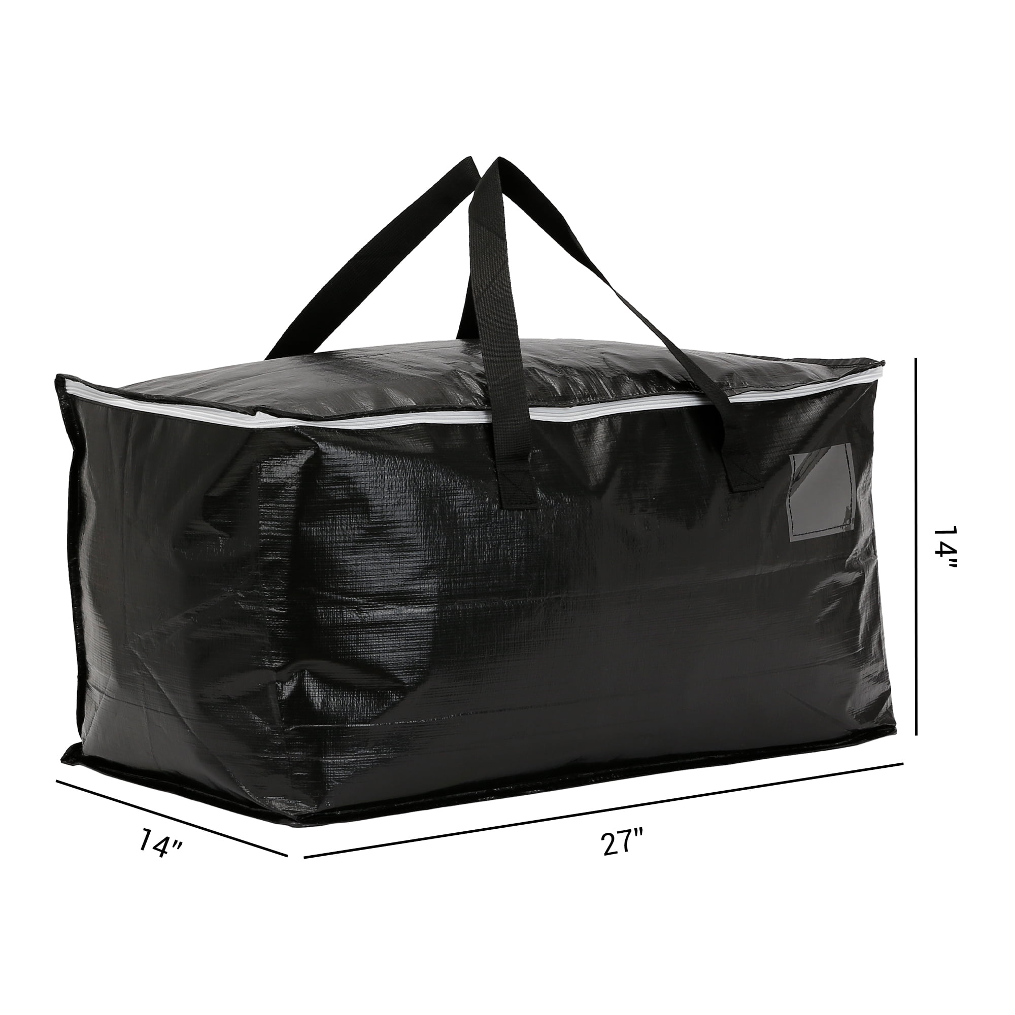 Unique Bargains 1 Pack Clothes Storage Bags Moving Bags Black 27*14*14in