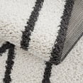 thumbnail image 6 of Hauteloom Brad Living Room, Bedroom Area Rug - Contemporary - Plush Pile - White, Black - 2' x 3', 6 of 12