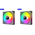 thumbnail image 3 of Ventilador con caja de 120 mm, enfriador, 5 V, 3 pines, ARGB, 12 V, 4 pines, PWM, ventilador de chasis (hacia adelante, negro), 3 of 6
