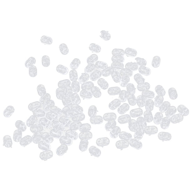 100pcs Perlas Transparente Tapa de Parada Aciones Ondulantes Bamboleantes Minnow Pesca Sunnimix Aparejos de pesca