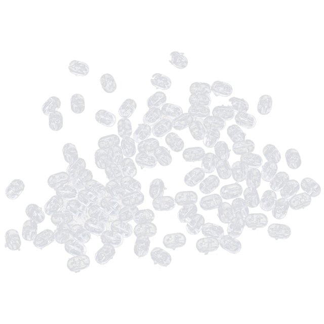 100pcs Perlas Transparente Tapa de Parada Aciones Ondulantes Bamboleantes Minnow Pesca Sunnimix Aparejos de pesca