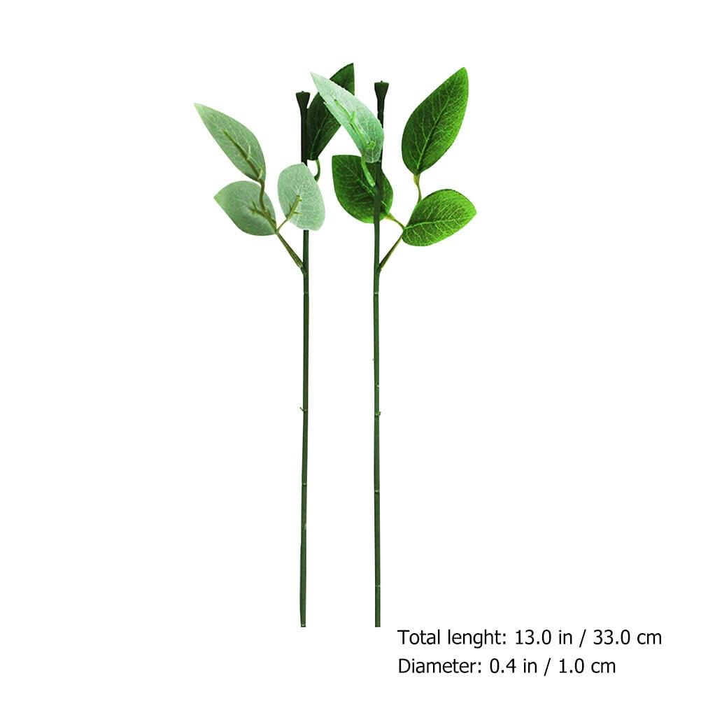 MLINS 160 Pcs  Realistic Rose Flower Stem Fake Plant Rod DIY Flower Arrangement