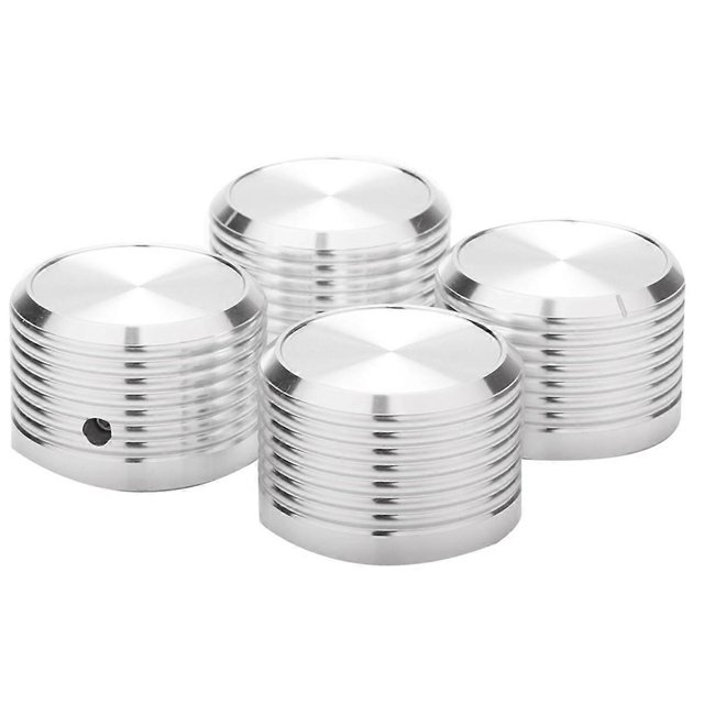 4Pcs 38x25mm Solid Aluminum Guitar AMP Amplifier Knob Amplifier Radio Player Potentiometer Volume Knob