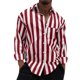 thumbnail image 2 of Men's Summer New Loose Print Long Sleeve Shirt Cardigan Beach ShirtL, 2 of 5