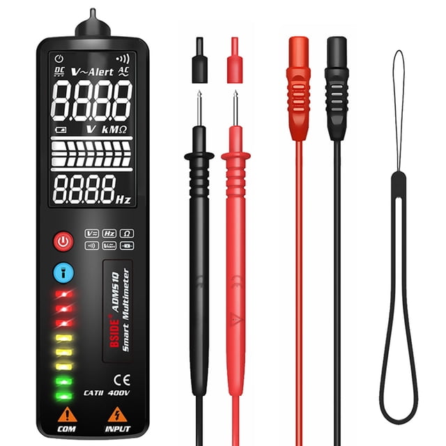 Mini Digital Multimeter Smart LCD Voltage Detector Tester Portable DC AC Voltage Ohm Continuity Hz NCV Test Meter Pen ADMS1 ,High Efficiency