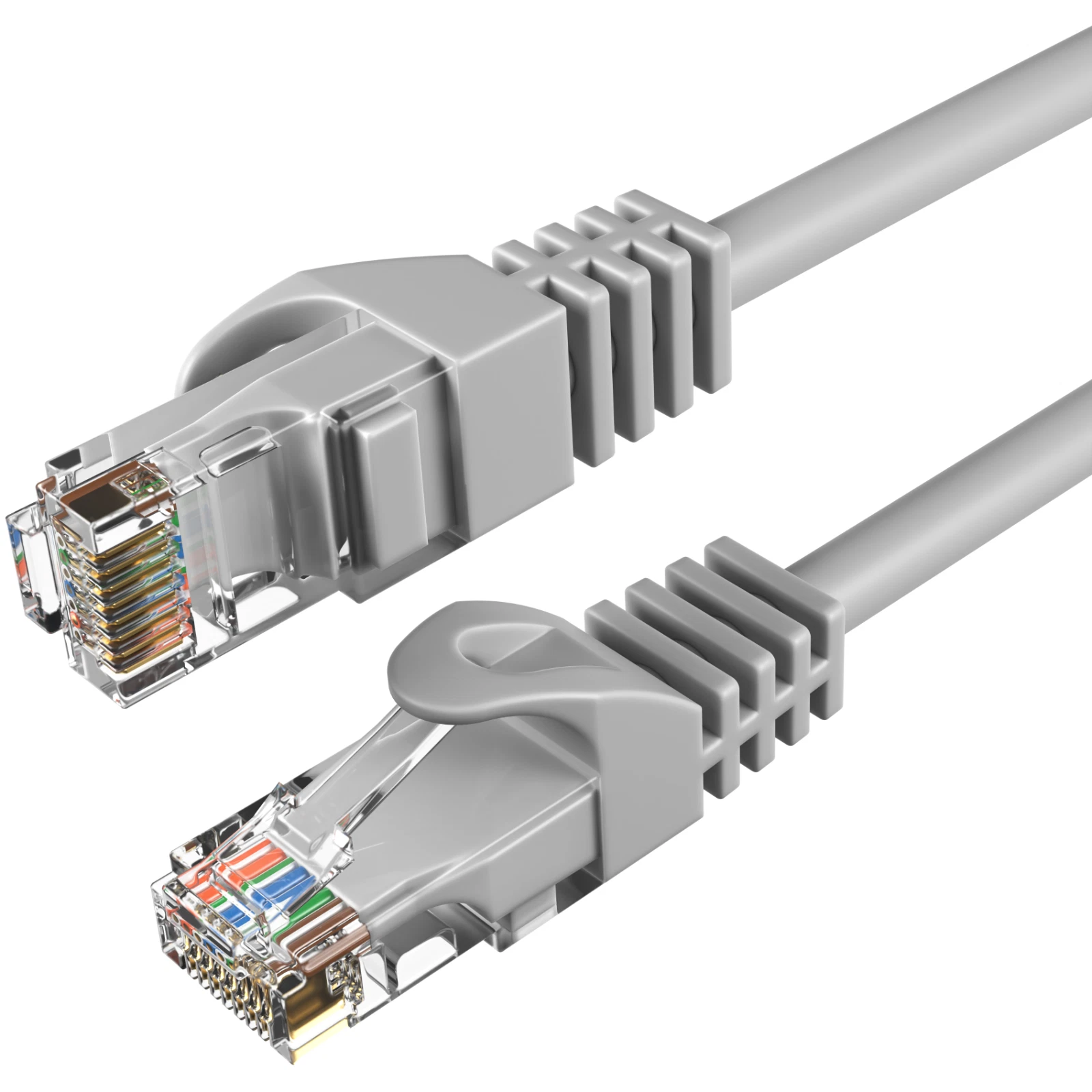 Cat5e 200FT Network Ethernet Patch Cable, 350Mhz Internet Wire, For Router, Modem, PC, Laptop, TVs, Printer Cord, Consoles, Copper-Clad Aluminum, Gray, Cables Direct Online