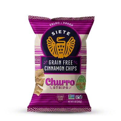 Siete Grain Free Cinnamon Chips Churro Strips, 5 oz