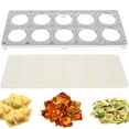 thumbnail image 3 of EIMELI Ravioli Maker with 10 Holes Safe Ravioli Press Mold Premium Italian Pelmeni Maker Mold Flower Shaped Ravioli Maker Press Pasta Press Cutter Tool Meat Pie Dumpling Maker for Home, 3 of 10