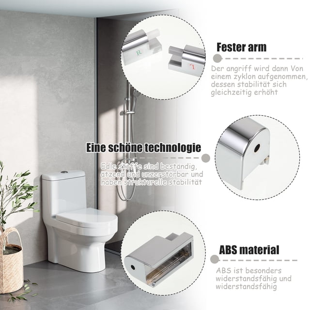 Yuarrent Accesorio para asiento de inodoro fácil de instalar Accesorio universal para asiento de inodoro resistente y duradero Accesorios de baño