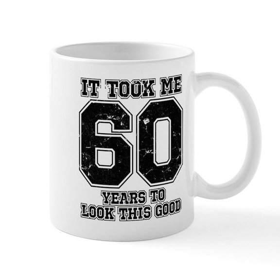 CafePress - This Is What 60 And Awesome Look - 11 oz Ceramic Mug - Novelty Coffee Tea Cup