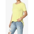 thumbnail image 3 of TheMogan Women's PLUS Basic Crew Neck Round Hem Short Sleeve Draped Jersey Tee, 3 of 6