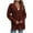 Red, variant on Lilgiuy Women Loose Dark Color Hollow Out Cardigan Button Slit Sweater(Khaki,4) Winter Clothes for 2022