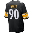 thumbnail image 3 of Youth Nike T.J. Watt Black Pittsburgh Steelers Game Jersey, 3 of 7