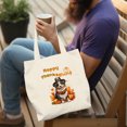 thumbnail image 4 of Happy Thanksgiving Australian Shepherd Welcome Thankful Fall Autumn Pumpkin Canvas Tote Bag Aussie Dog Lover Gifts Reusable Shopping Grocery Bag - 02021, 4 of 5