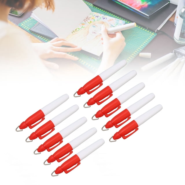 Ball Line Marker Tool, Portable Golfing Marker Pen Fluency For Coloring Red,Black,Blue,Sky Blue,Purple,Green