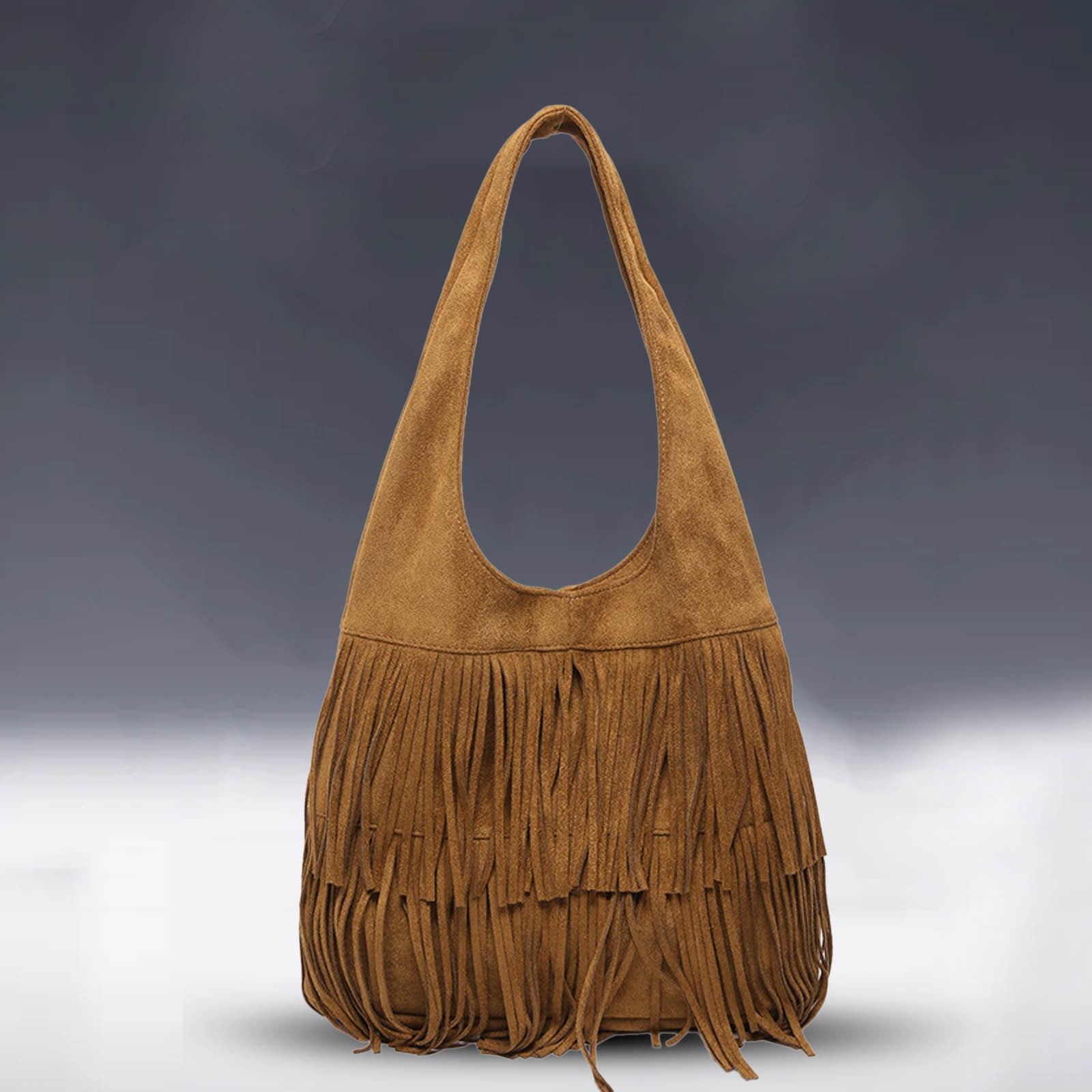 Modisza Fringe Hobo Bags for Women Vintage Tassel Crossbody Shoulder Bag Hippie Western Cowgirl Purses