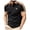 j108-Black, variant on LIIPEE Summer Fashion Graphic Polo Shirt For Men Short Sleeve Tennis Collar Shirts Male Comfortable Breathable Versatile Polos,XL