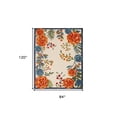 thumbnail image 2 of 7' X 10' Multicolor Floral Stain Resistant Non Skid Area Rug, 2 of 5