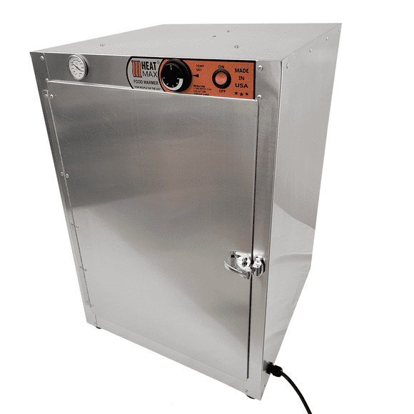 HeatMax 191929 Food Warmer Hot Box, Concession Warmer, Pizza Warmer, Great for Fund Raising, Shelves are 15.75"W x 18.5"D, NOT FOR PROOFING -- MADE IN USA with service and support, FOR HALF SIZE PANS
