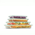thumbnail image 5 of Borosilicate Glass Oven Dishes with Lids - Sage Green, 5 of 13