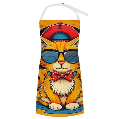 

Dj Catnip Pattern Apron Fashionable And Durable The Focus Of Gatherings The New Favorite In The Kitchen Showcasing Personal Taste