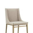 thumbnail image 4 of Modrest Mimi Contemporary Beige & Brass Dining Chair (Set of 2), 4 of 5