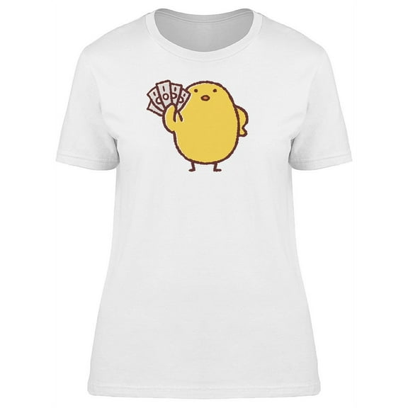 Chick With Bills Cartoon T-Shirt Women -Image by Shutterstock, Female XX-Large