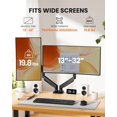 thumbnail image 2 of Brazo doble para monitor ErGear ajustable para pantallas de 13 a 32 pulgadas, 2 of 8