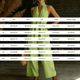 thumbnail image 3 of NMMUED Linen Set for Women Summer Women’s Cotton Linen 2 Piece Lounge Set Casual Breathable Halter Peplum Top Wide Leg Pants Relaxed Comfy Linen Lounge Sets for Women White S, 3 of 5