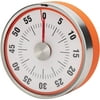 Rachael Ray Magnetic 60-Minute Stainless Steel Kitchen Timer with Orange Trim