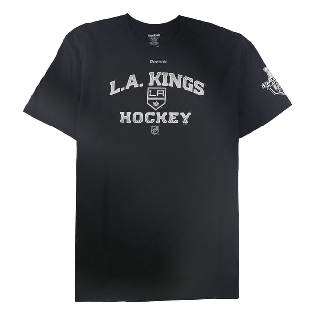 Reebok Mens LA Kings Hockey Graphic T-Shirt, black, L