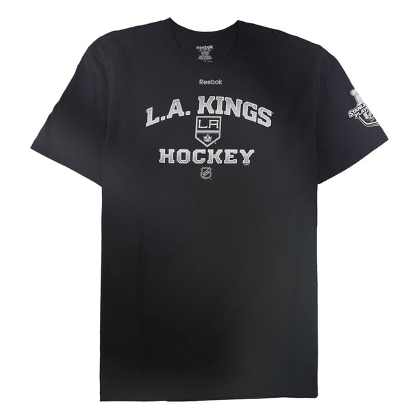 Reebok - Camiseta gráfica para hombre LA Kings Hockey, color negro, talla mediana